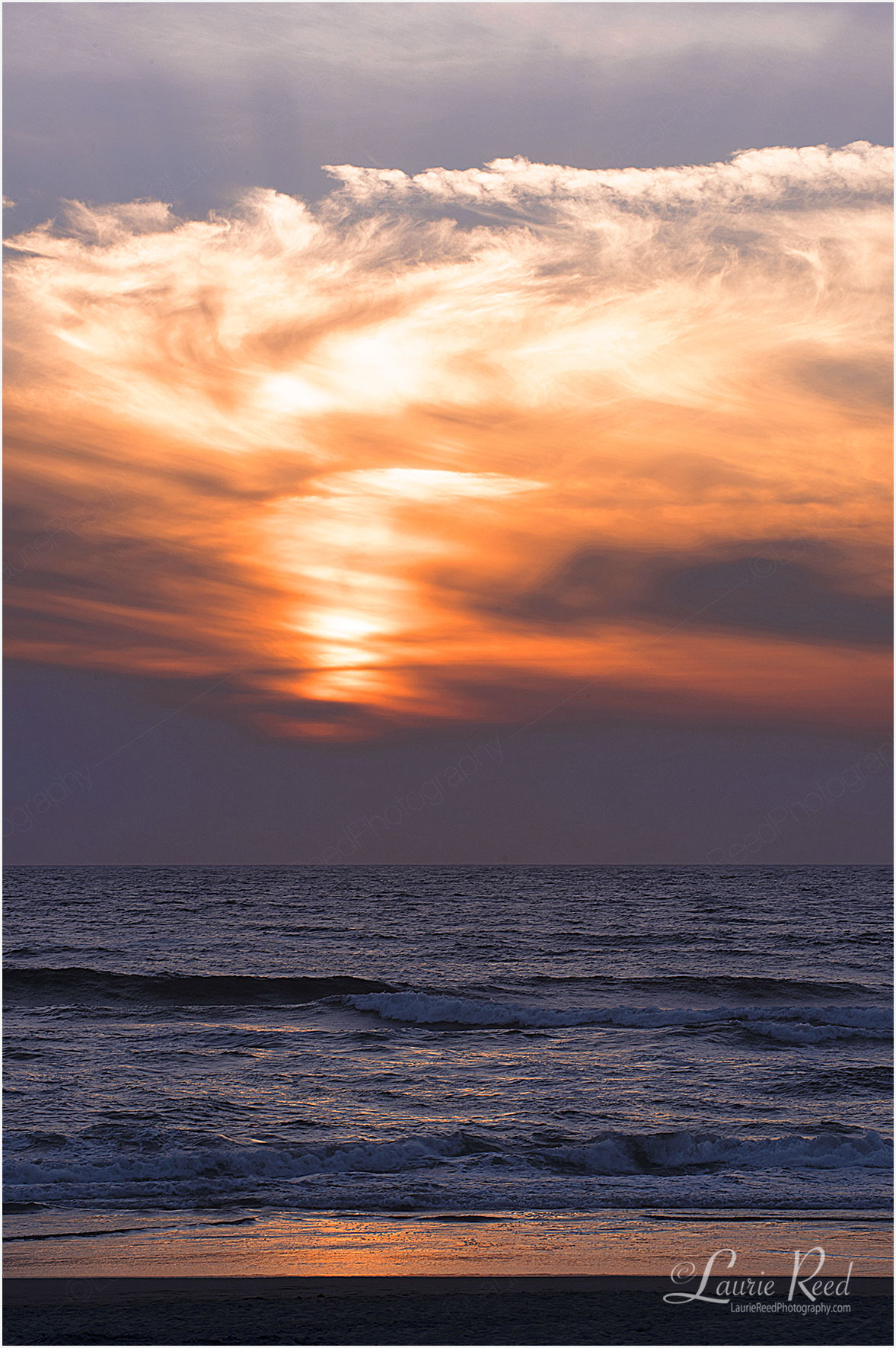 California Beach Sunset ©Laurie Reed Photography