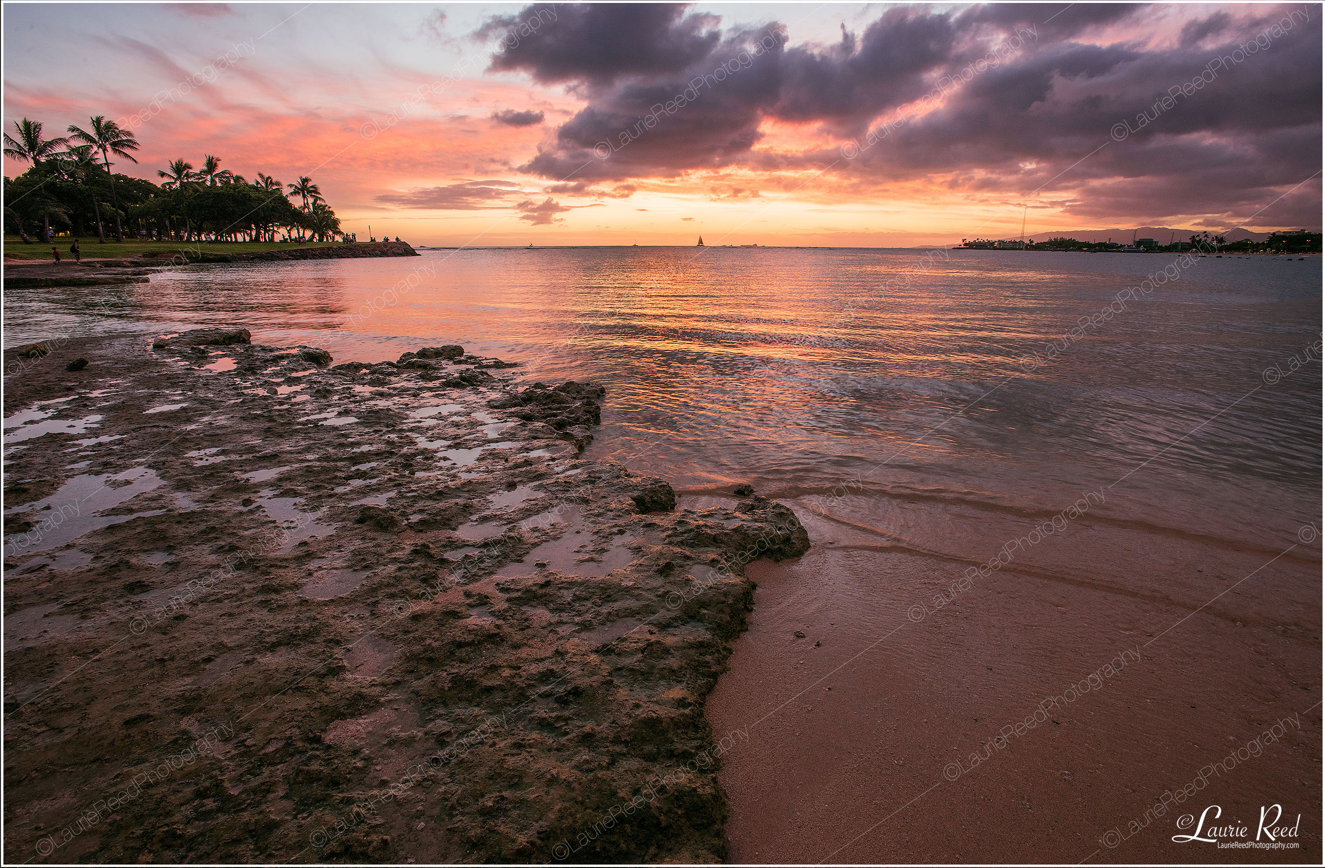 Ala Moana Regional Park-Sunset-Honolulu-Oahu-DSC_6556 © Laurie Reed Photography