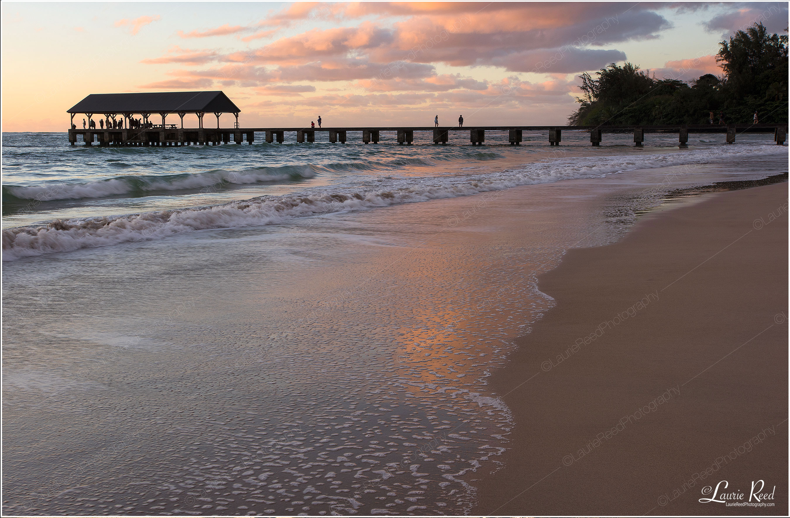 Hanalei Bay Pier-Kauai-DSC_2570-Crop © Laurie Reed Photography