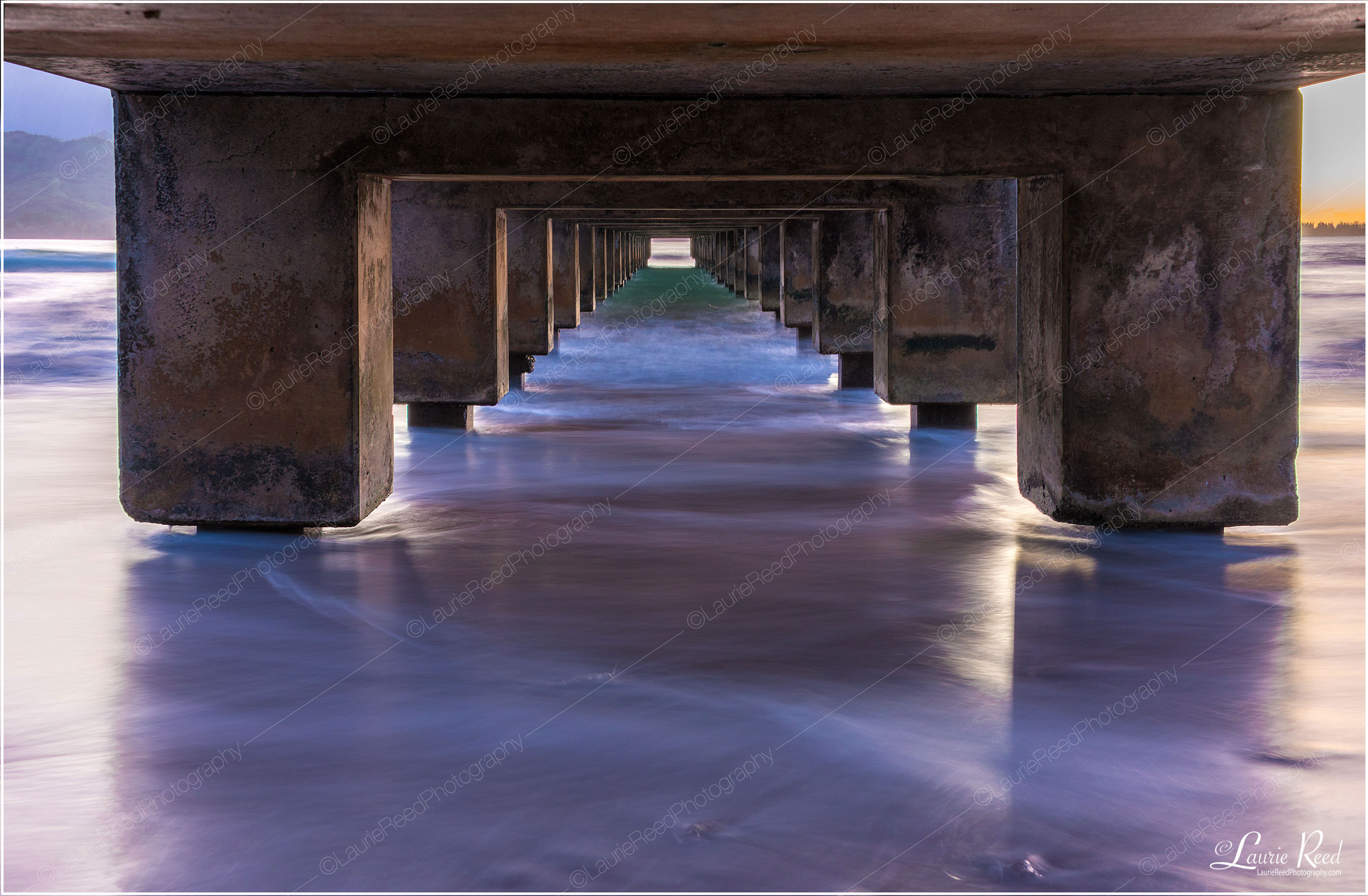 Hanalei Pier Underbelly © Laurie Reed Photography